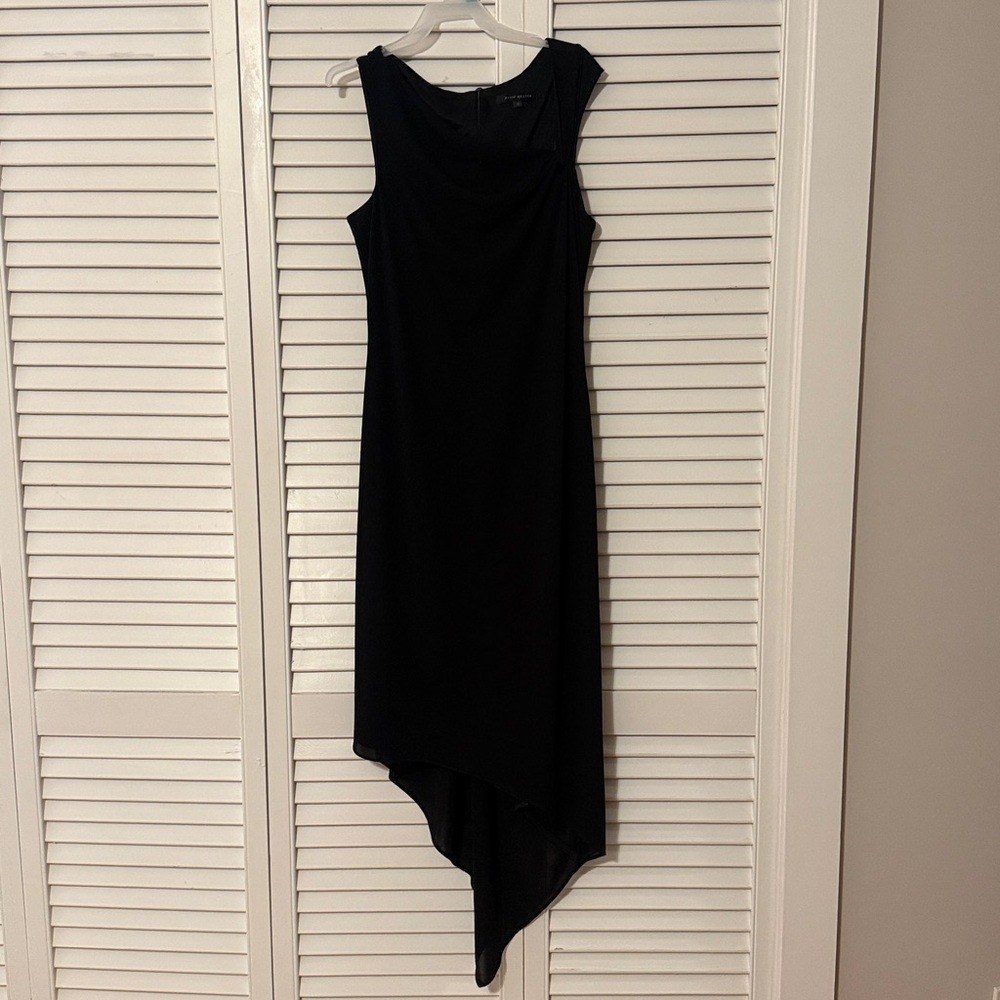David Meister Black Asymmetrical Knot Cocktail Dress Womens Size 6 Nordstrom